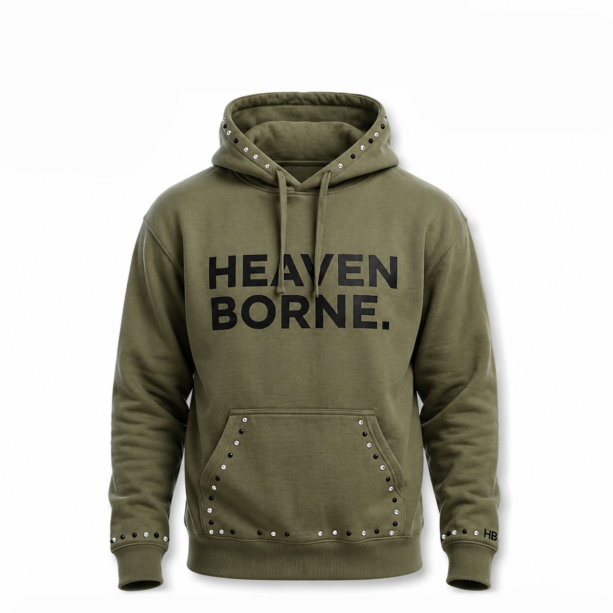Olive Green Pullover Hoodie