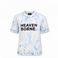 White and Blue Tie-dye T-Shirt
